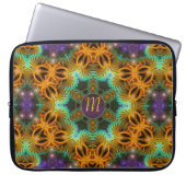 Monogram Golden Lila Magic Star Notebook Laptopschutzhülle (Vorderseite)