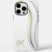 Monogram Golden Swirl Case-Mate iPhone Hülle (Rückseite)