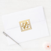 Monogram Golden Z Elegant Stickers (Umschlag)