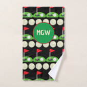 Monogram Golf Bad Handtuchhandtuch Set (Handtuch)