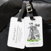 Monogram Golf Bag Gepäckanhänger