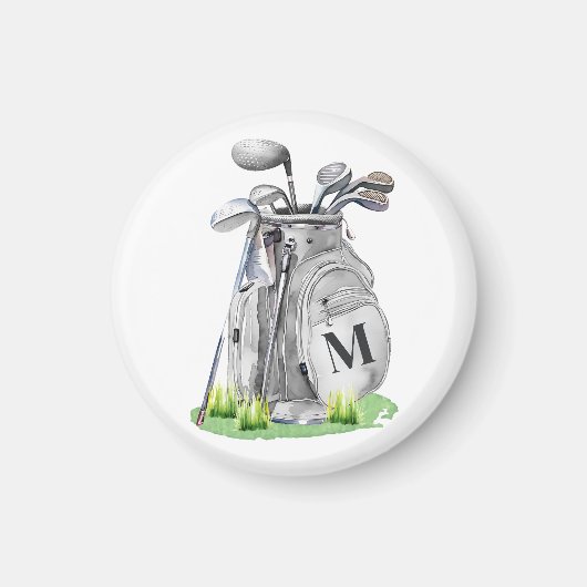 Monogram Golf Bag Magnet (Vorne)