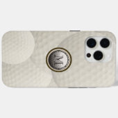 Monogram Golf Ball Case-Mate iPhone Hülle (Rückseite (Horizontal))
