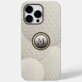 Monogram Golf Ball iPhone Case (Rückseite)