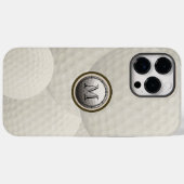 Monogram Golf Ball iPhone Case (Rückseite (Horizontal))