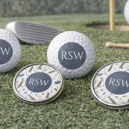 Monogram Golf Balls | Custom Golf Birthday Gift  Golfball
