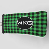 Monogram Golf Blade Putter Head Cover - Green Headcover (Vorderseite)