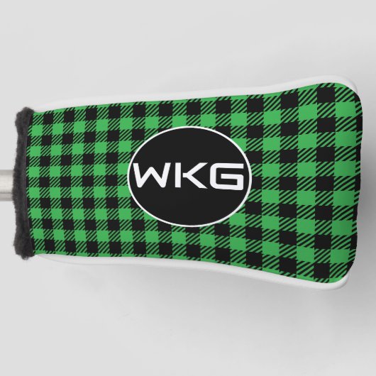 Monogram Golf Blade Putter Head Cover - Green Headcover (Vorderseite)