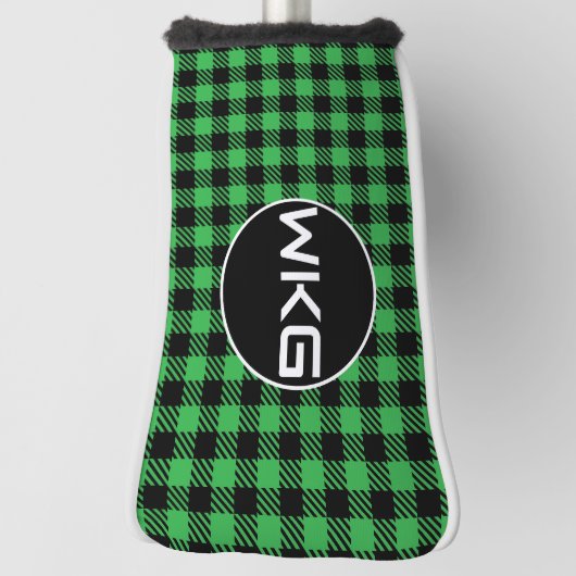 Monogram Golf Blade Putter Head Cover - Green Headcover (Rotieren 90)