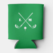 Monogram Golf Can Cooler - Personalisierter Koozie Dosenkühler (Vorderseite)