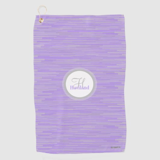 Monogram Golf Handtuch mit Name und Anfangsbuchsta (Vorderseite)