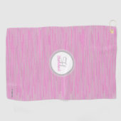 Monogram Golf Handtuch mit Name und Anfangsbuchsta (Horizontal)