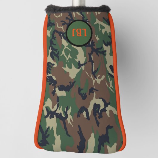 Monogram Golf Head Cover Camouflage Personalisiere Golf Headcover (Rotieren 90)