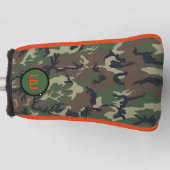 Monogram Golf Head Cover Camouflage Personalisiere Headcover (Vorderseite)