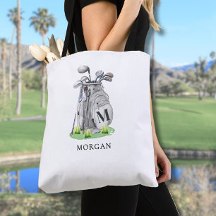 Monogram Golf - personalisierter Anfangsname Tasche