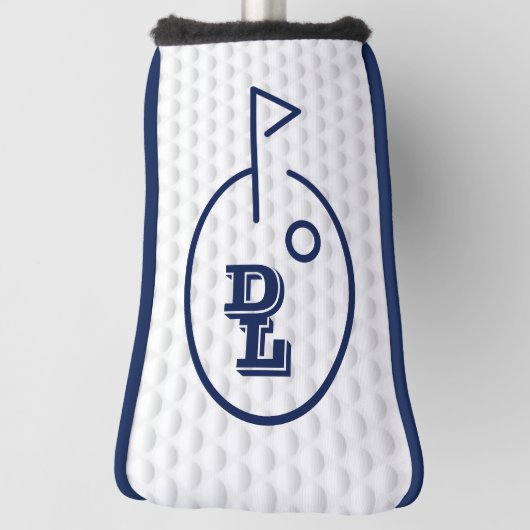 Monogram Golf Putter Cover (Navy) Headcover (Rotieren 90)