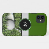 Monogram Golf Theme Men's Case-Mate iPhone Hülle (Rückseite (Horizontal))