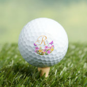 Monogram-Golfbälle im Blumengarten Golfball (Insitu T-Shirt)