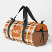 Monogram Golfer "Autumn Gold" Kariert Duffle Bag (Rechte Ecke)