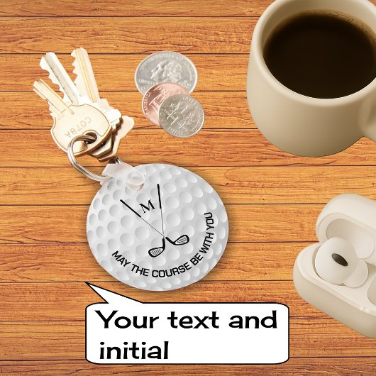 Monogram Golfing Cross Clubs, benutzerdefinierter Schlüsselanhänger
