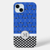 Monogram Golfmuster blau Case-Mate iPhone Hülle (Rückseite)