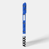 Monogram Golfmuster blau Case-Mate iPhone Hülle (Rückseite / Rechts)