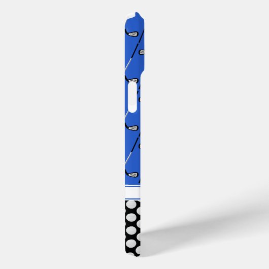 Monogram Golfmuster blau Case-Mate iPhone Hülle (Rückseite / Rechts)