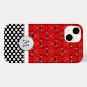 Monogram Golfmuster rot Case-Mate iPhone Hülle (Rückseite (Horizontal))