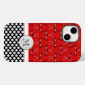 Monogram Golfmuster rot Case-Mate iPhone Hülle (Rückseite (Horizontal))