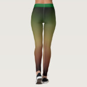 MONOGRAM GRADIENT GREEN mit dem Namen Ombre Leggings (Rückseite)