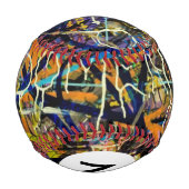 Monogram Graffiti Background Baseball (Rückseite)