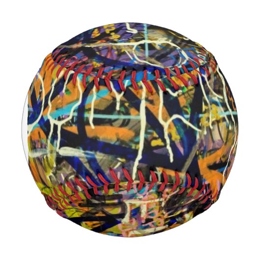 Monogram Graffiti Background Baseball (Vorderseite)