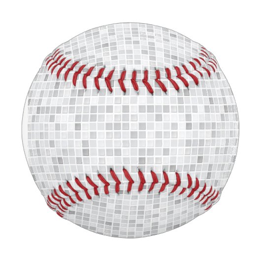 Monogram Gray Tiles Pattern Baseball (Vorderseite)