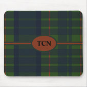 Monogram Green and Blue Red Tartan Scott Kariert Mousepad (Vorne)