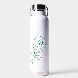 Monogram Green Bow Pickleball Paddle Tasse Trinkflasche