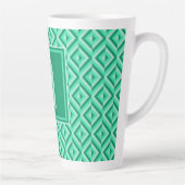 Monogram Green Dreistone Diamond Muster Milchtasse (Rechts)