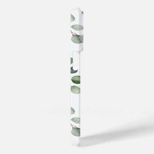 Monogram Green Eucalyptus Pattern Case-Mate iPhone Hülle (Rückseite / Rechts)