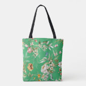 Monogram, Green Fine Art Florals Shoulder Tasche (Rückseite)
