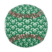 Monogram Green floral zigzzack Baseball (Vorderseite)