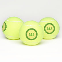 Monogram Green Glitzer Tennis Balls