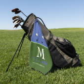 Monogram Green Golfer Golfhandtuch (Gras)