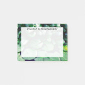 Monogram Green Lily Pad Pond Post-it Klebezettel (Vorderseite)