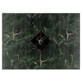 Monogram Green Marbour Cutting Board Schneidebrett (Vorderseite)