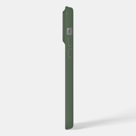 Monogram Green stylish Modern Minimalistisch iPhone Hülle (Linke Seite)