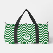 Monogram Green & White Stripes Psychedelic SM Duffle Bag (Vorderseite)