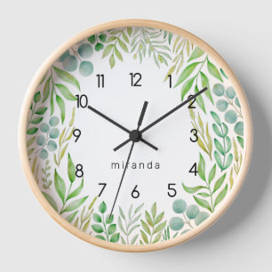 Monogram Greenerenerage Foliage Botanical Uhr