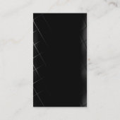 Monogram Grey Black Consultant-Visitenkarte Visitenkarte (Rückseite)