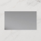 Monogram Grey Black Consultant-Visitenkarte Visitenkarte (Rückseite)