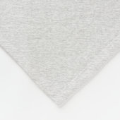 Monogram Grey Linen Look Fleecedecke (Ecke)