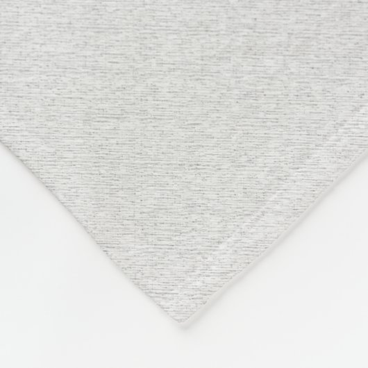 Monogram Grey Linen Look Fleecedecke (Ecke)
